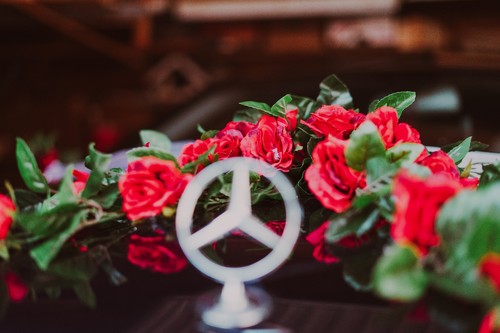 Autoschmuck hochzeit braut - autoschmuck,