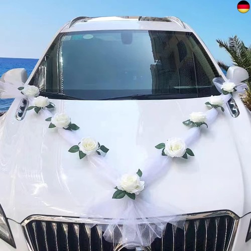 Autoschmuck hochzeit weiß - hochzeit,